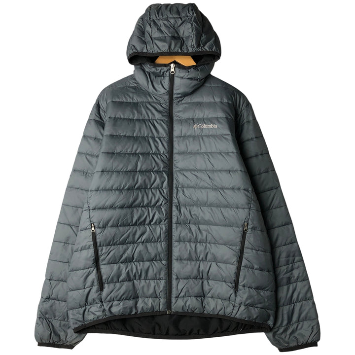 Columbia Men's Padded Puffer Jacket, Size L Nylon gray type Vintage Second Hand