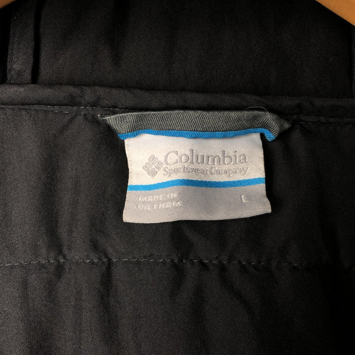 Columbia Men's Padded Puffer Jacket, Size L Nylon gray type Vintage Second Hand