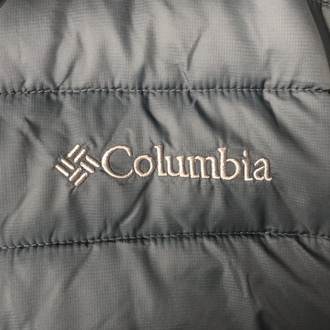 Columbia Men's Padded Puffer Jacket, Size L Nylon gray type Vintage Second Hand