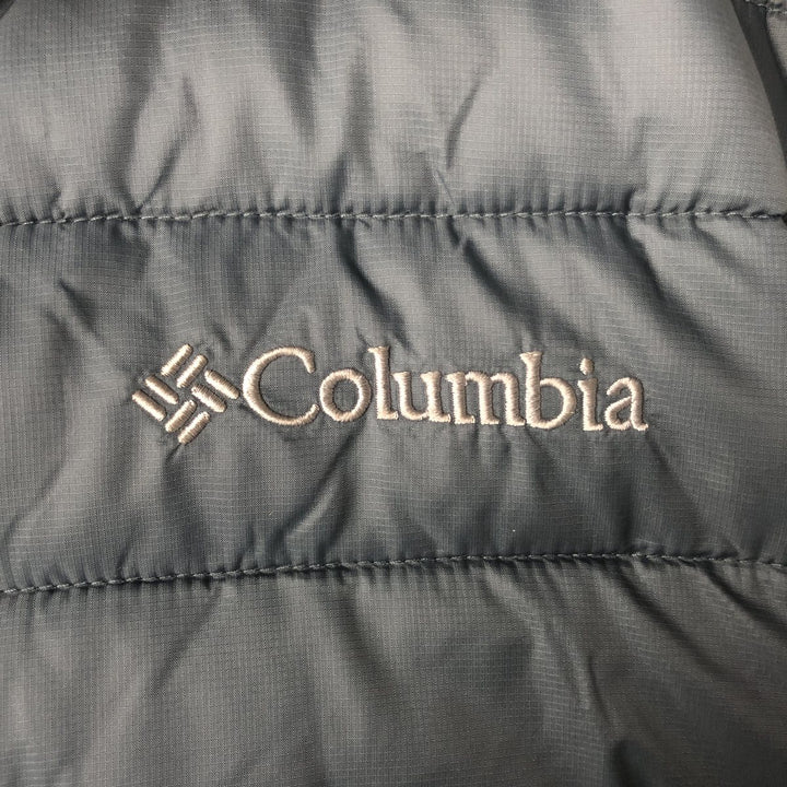 Columbia Men's Padded Puffer Jacket, Size L Nylon gray type Vintage Second Hand