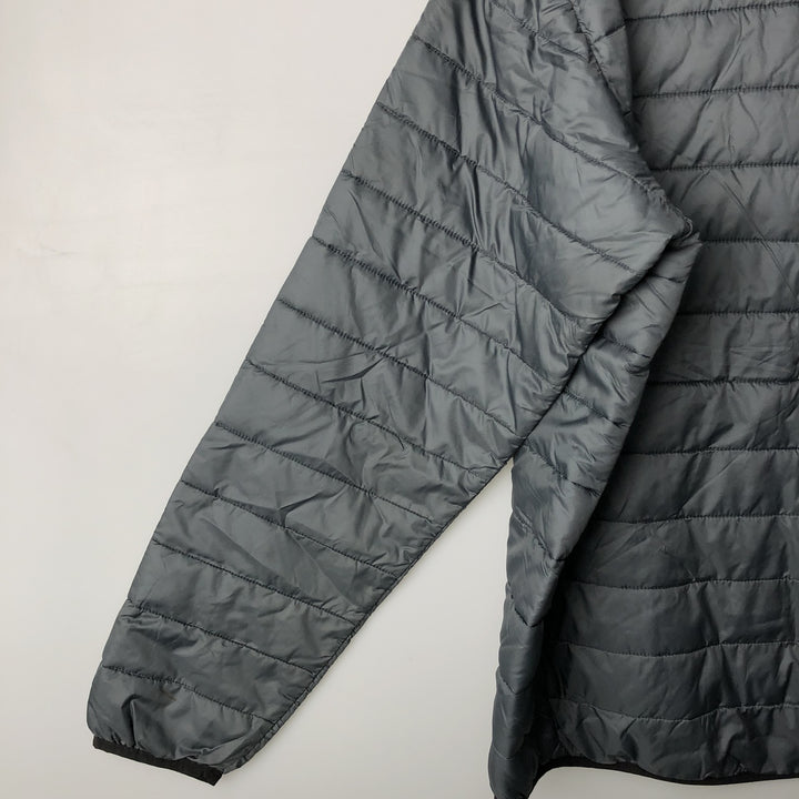 Columbia Men's Padded Puffer Jacket, Size L Nylon gray type Vintage Second Hand