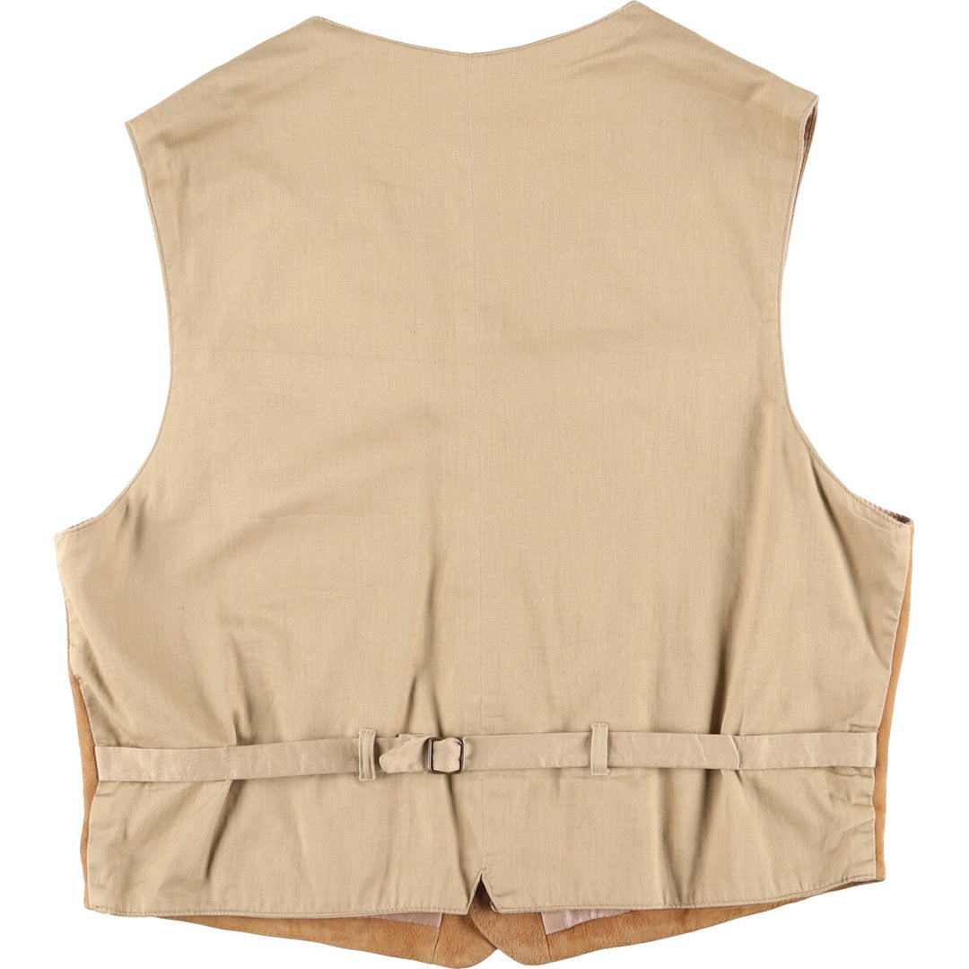 90'S GAP Old Gap Suede Leather Vest Men's L Vintage /eaa421330