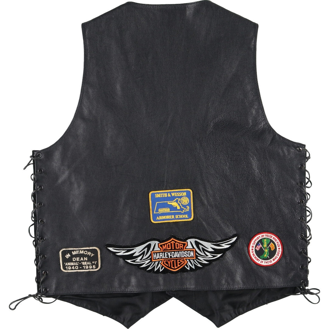 FMC EXTREME Leather Vest Men's XXL Side Lace-up /eaa421336