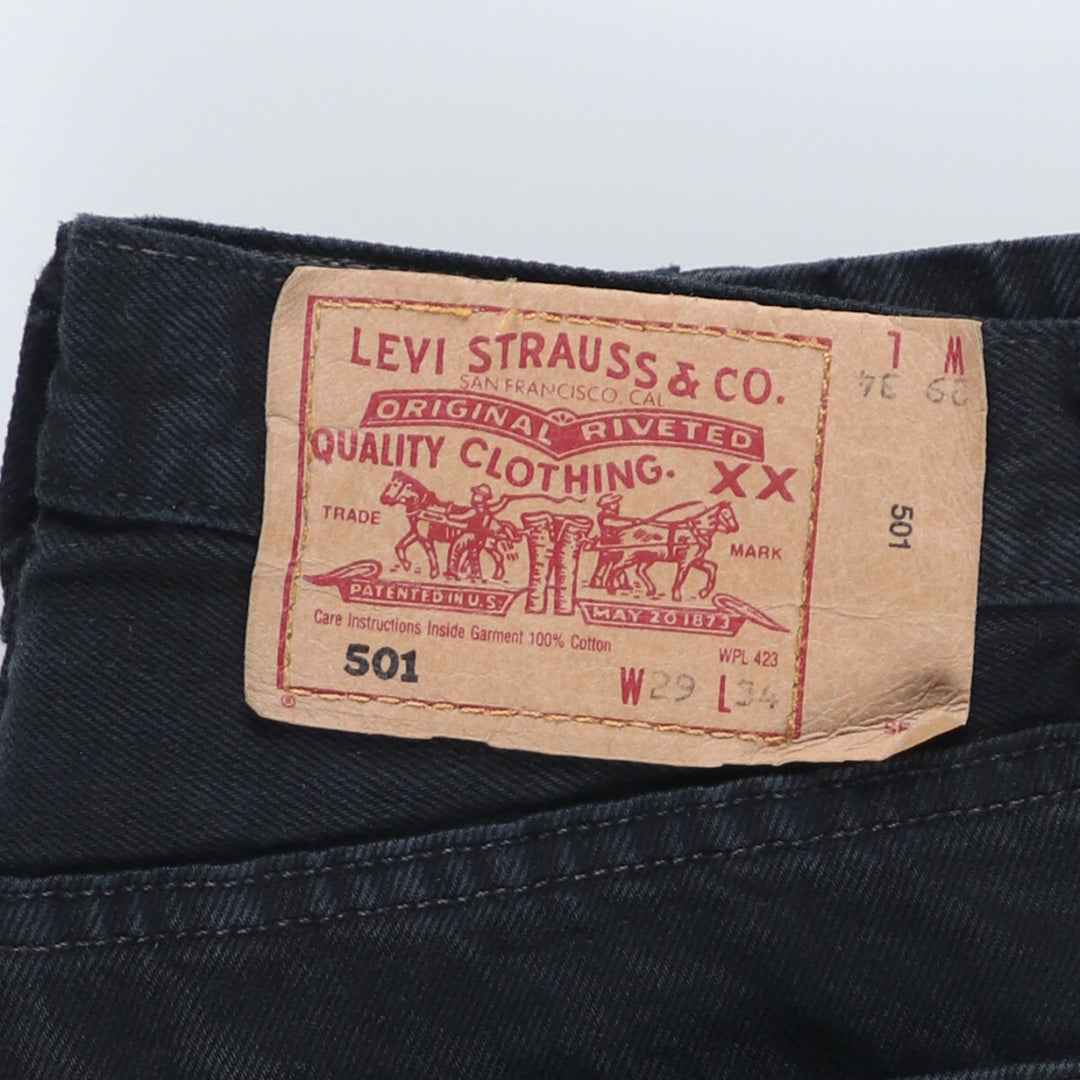 90'S Levi's 501 Black Denim Straight Denim Pants Made in USA Women's L (w28) Vintage /eaa421528
