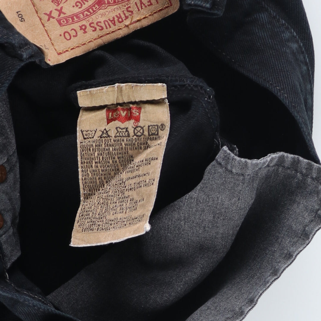 90'S Levi's 501 Black Denim Straight Denim Pants Made in USA Women's L (w28) Vintage /eaa421528