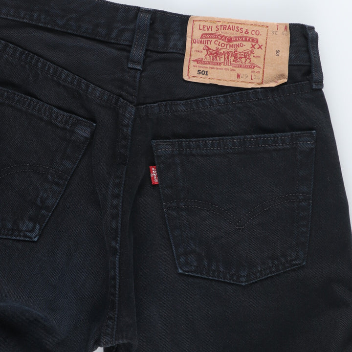 90'S Levi's 501 Black Denim Straight Denim Pants Made in USA Women's L (w28) Vintage /eaa421528
