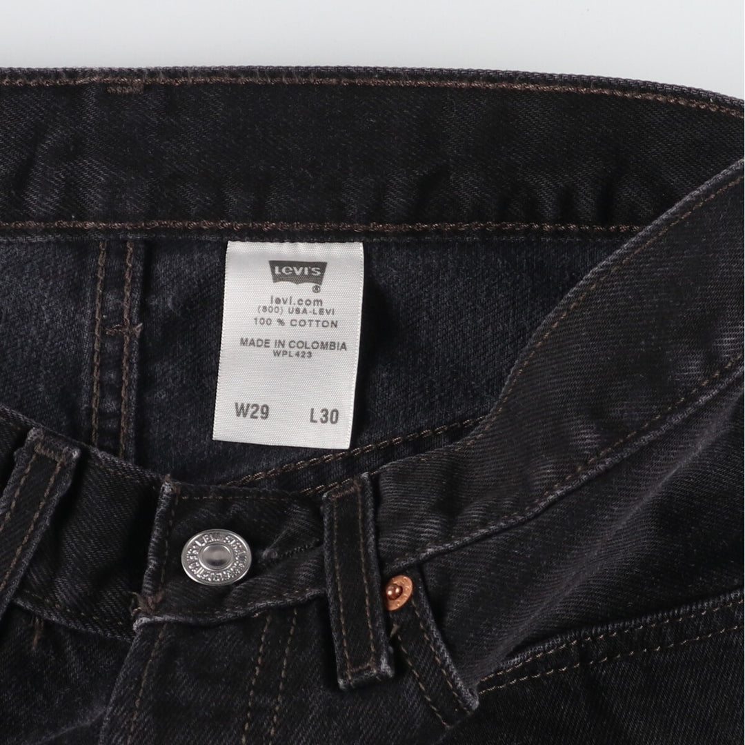 Levi's 501 Black Denim Straight Denim Pants Women's L (w27) /eaa421530