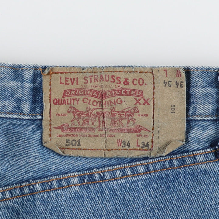 90'S Levi's 501-0114 Straight Denim Pants Made in USA Men's W34 Vintage /eaa421555