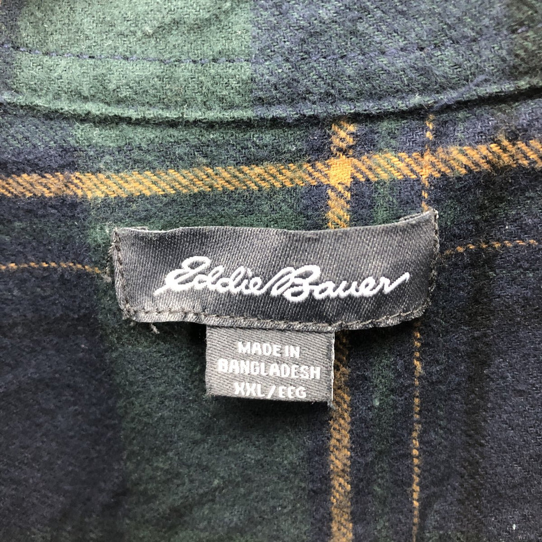 Eddie Bauer Long Sleeve Flannel Check Shirt Men's XXL /eaa421627