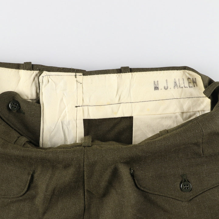1960'S US military dress pants, slacks, made in USA, W33L34, men's w32 equivalent, vintage /eaa421675