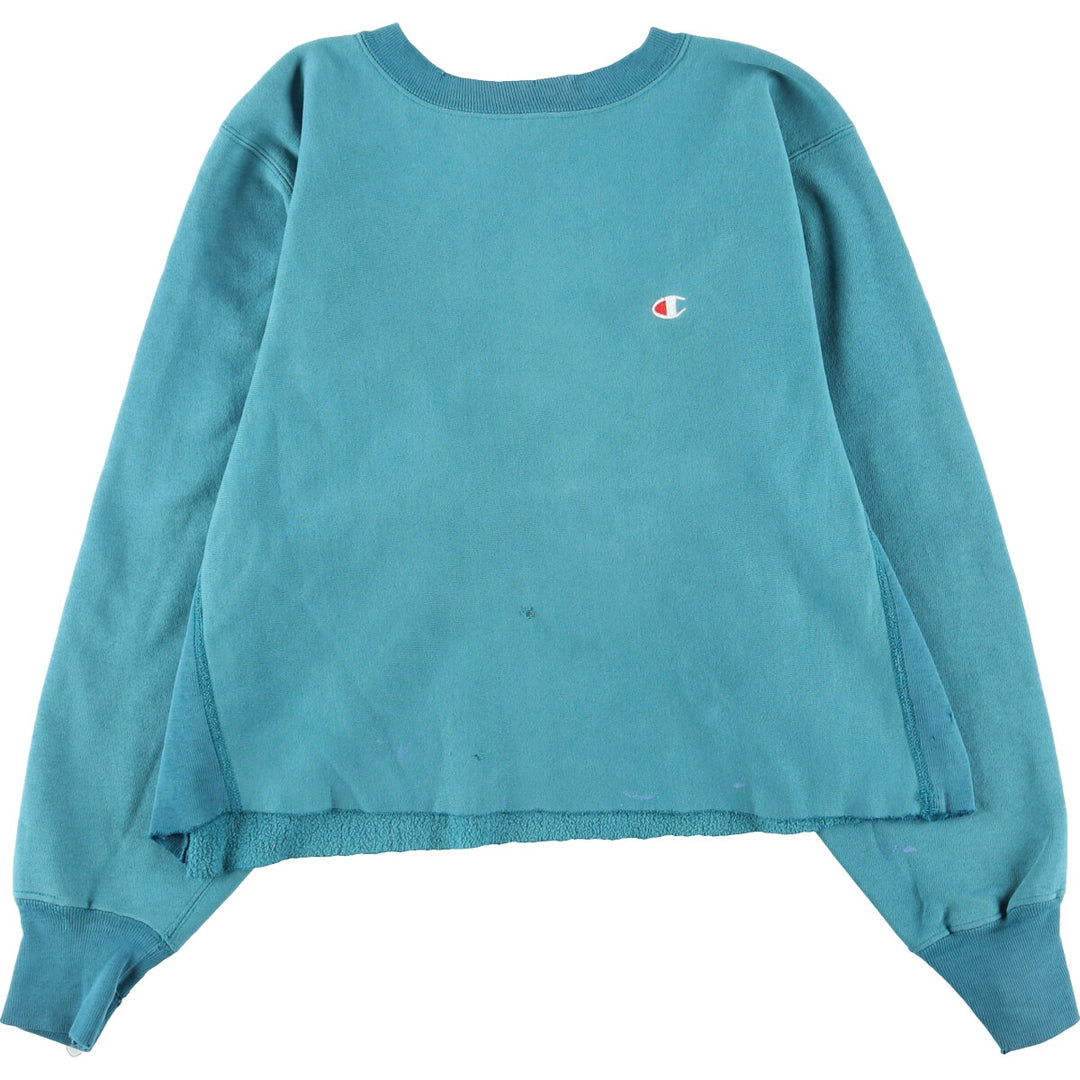 Champion REVERSE WEAVE Reverse Weave Embroidered Tag One Point Logo Sweatshirt Trainer Women's M /eaa421709