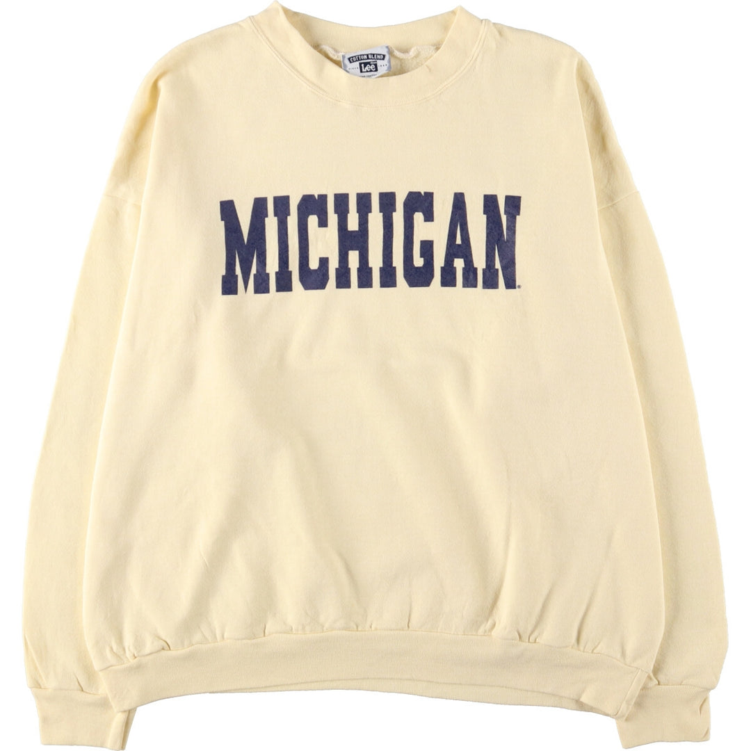 00'S Lee MICHIGAN University of Michigan College Sweatshirt Trainer Men's XL /eaa421790