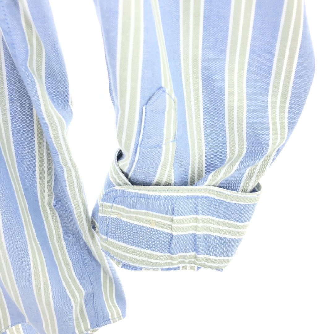 00'S LLBean Long Sleeve Button-Down Striped Shirt Men's XXL /eaa421820