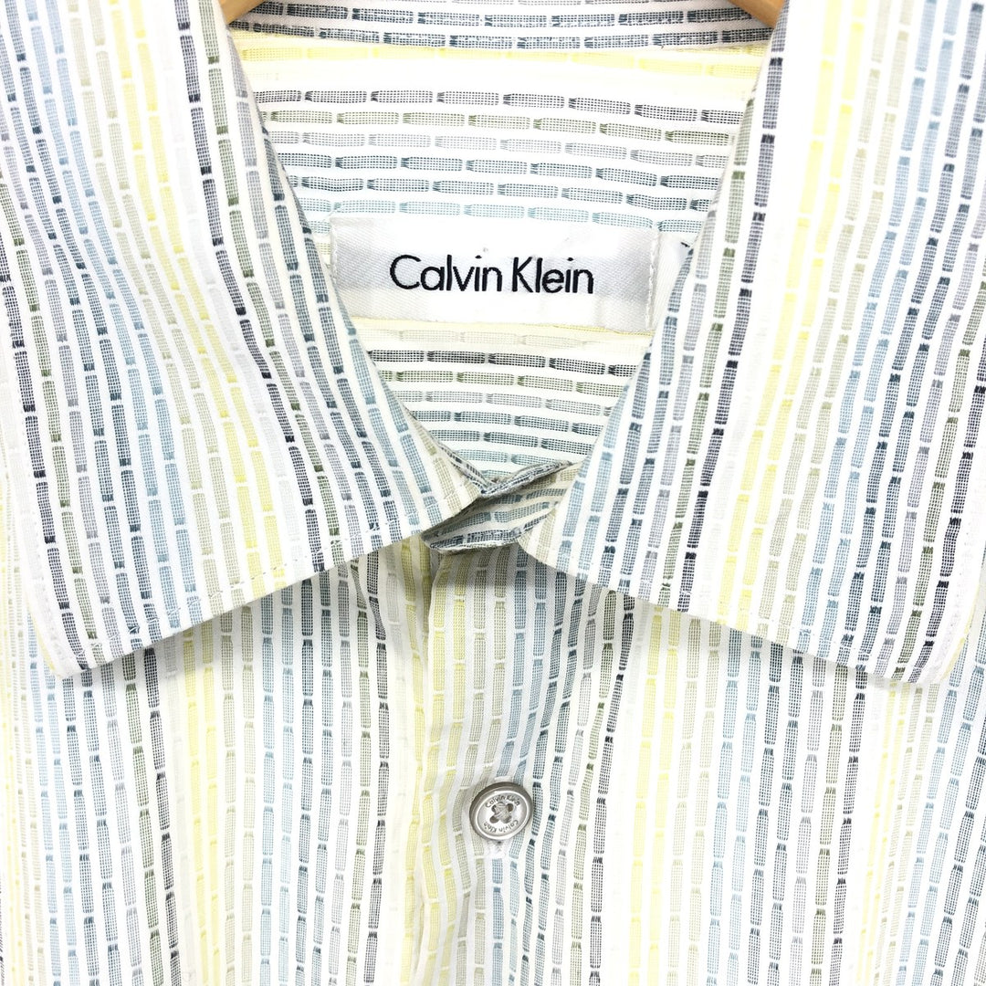 Calvin Klein All-over Print Long Sleeve Cotton Shirt Men's S /eaa421821