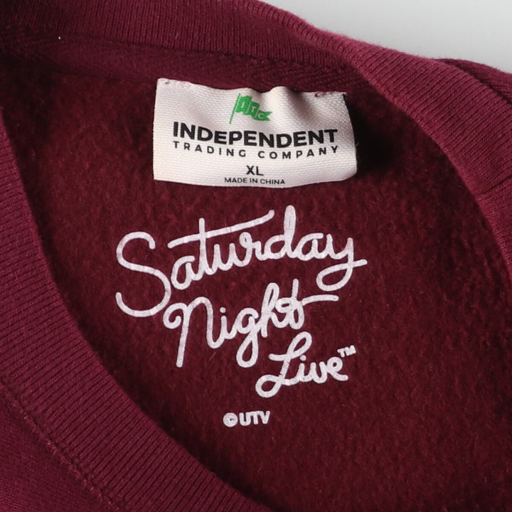 INDEPENDENT TRADING Saturday night live reverse weave type sweatshirt trainer men's L /eaa421976