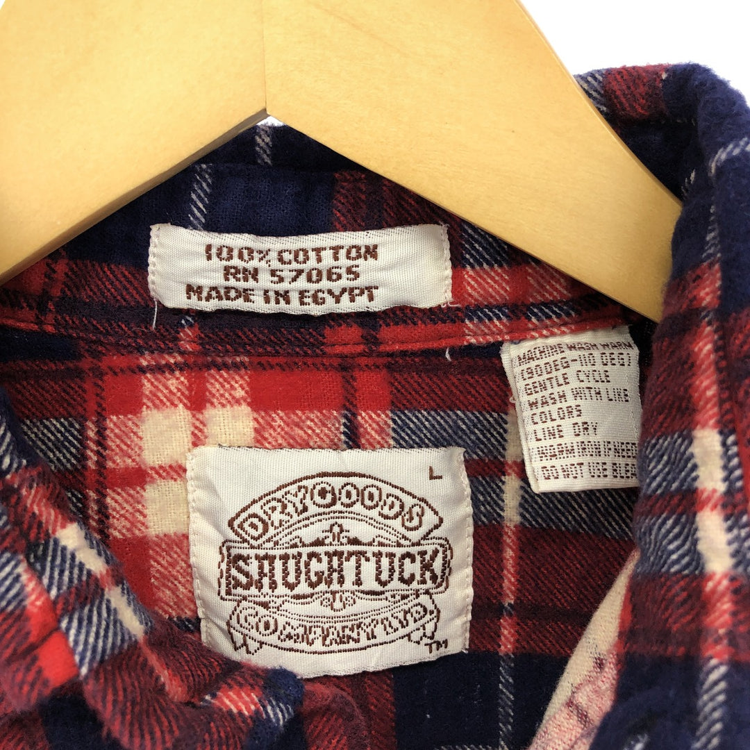 SAUGATUCK Long Sleeve Printed Flannel Shirt Men's L /eaa422111