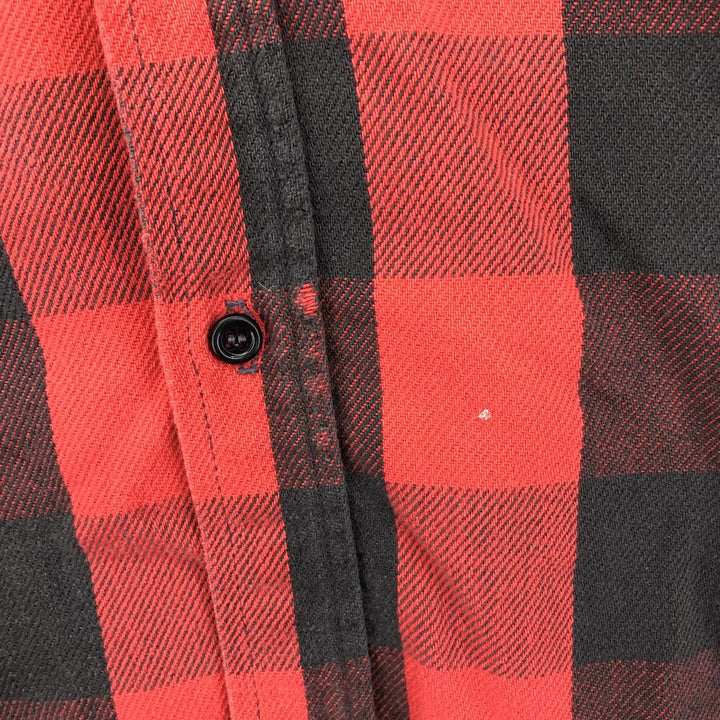 70s~80'S Five Brother Buffalo Check Long Sleeve Heavy Flannel Check Shirt Made in USA Men's M Vintage /eaa422123