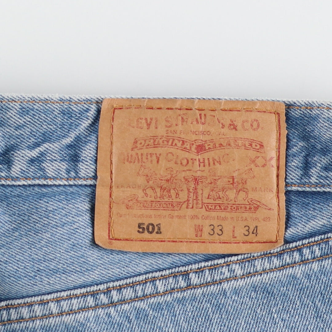 90'S Levi's 501-0193 Straight Denim Pants Made in USA Men's W33 Vintage /eaa422159