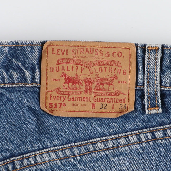 90'S Levi's 517 BOOT CUT Bootcut Denim Pants Made in USA Men's W31 Vintage /eaa422163