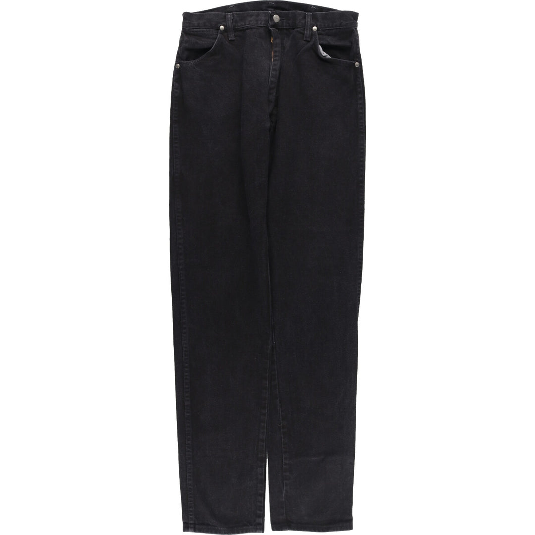90'S Wrangler 14MWZWK Black Denim Tapered Denim Pants Made in USA Women's XL (w32) Vintage /eaa422176