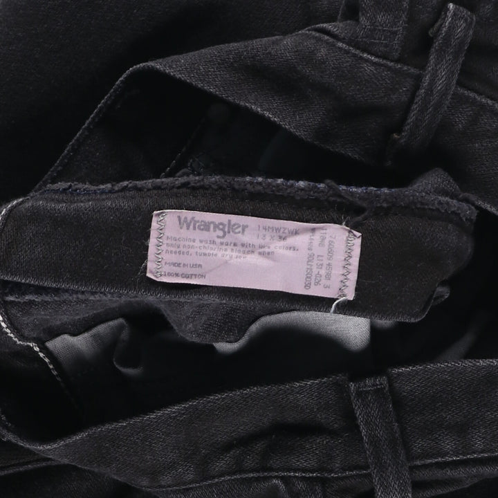 90'S Wrangler 14MWZWK Black Denim Tapered Denim Pants Made in USA Women's XL (w32) Vintage /eaa422176