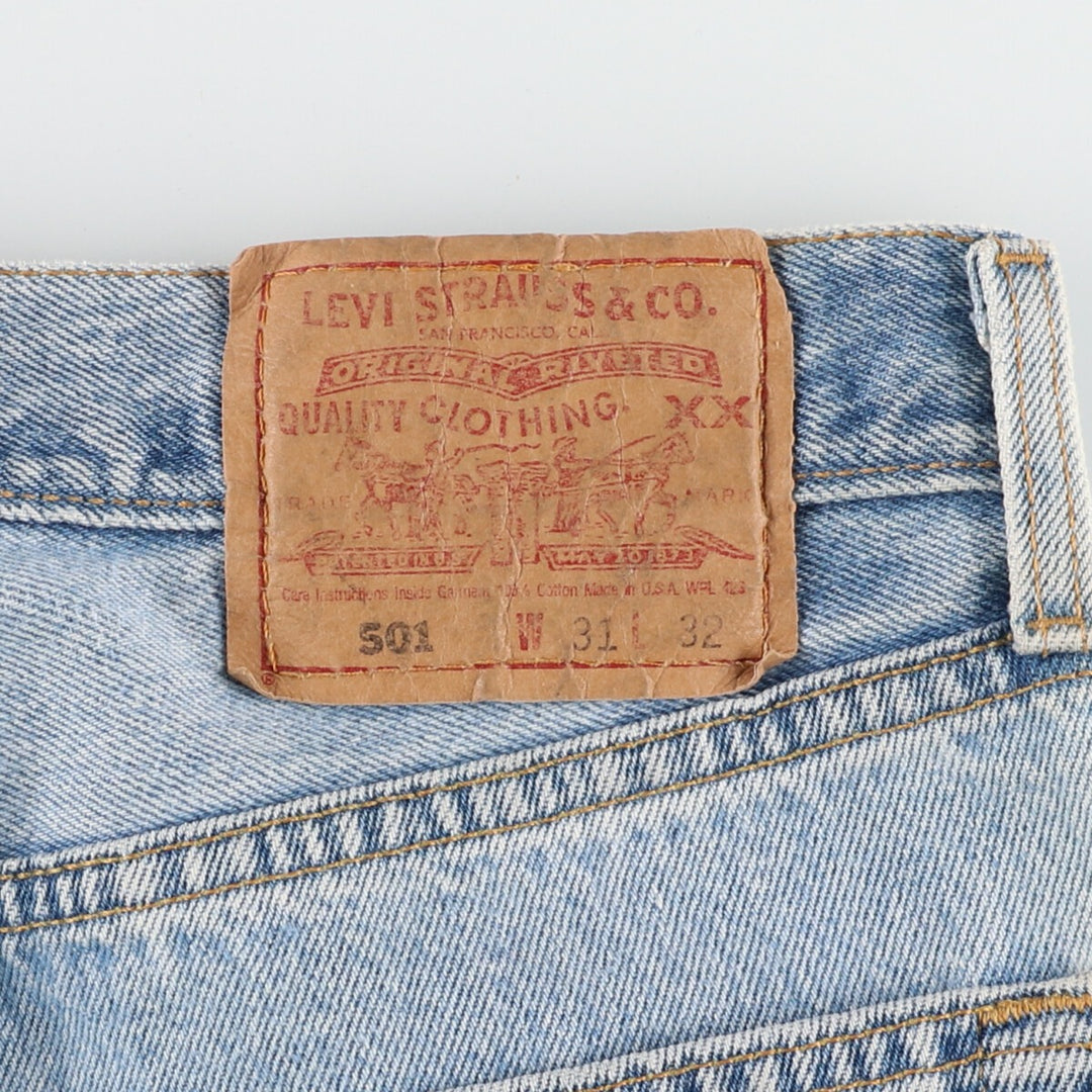 90'S Levi's 501 FOR WOMAN Straight Denim Pants Made in USA Women's L (w30) Vintage /eaa422195