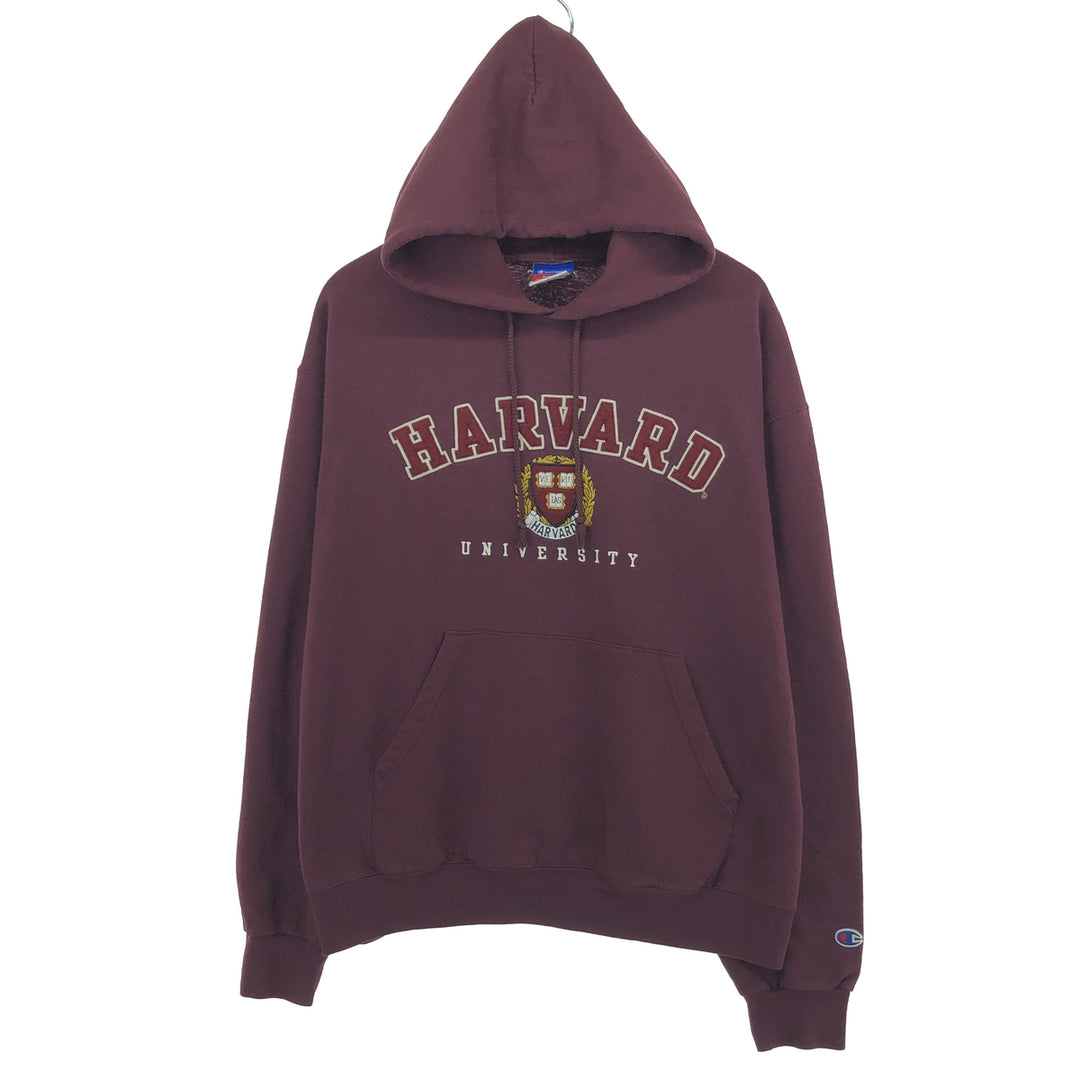 Champion HARVARD UNIVERSITY Harvard University College Sweat Pullover Hoodie Men's L size / eaa422267