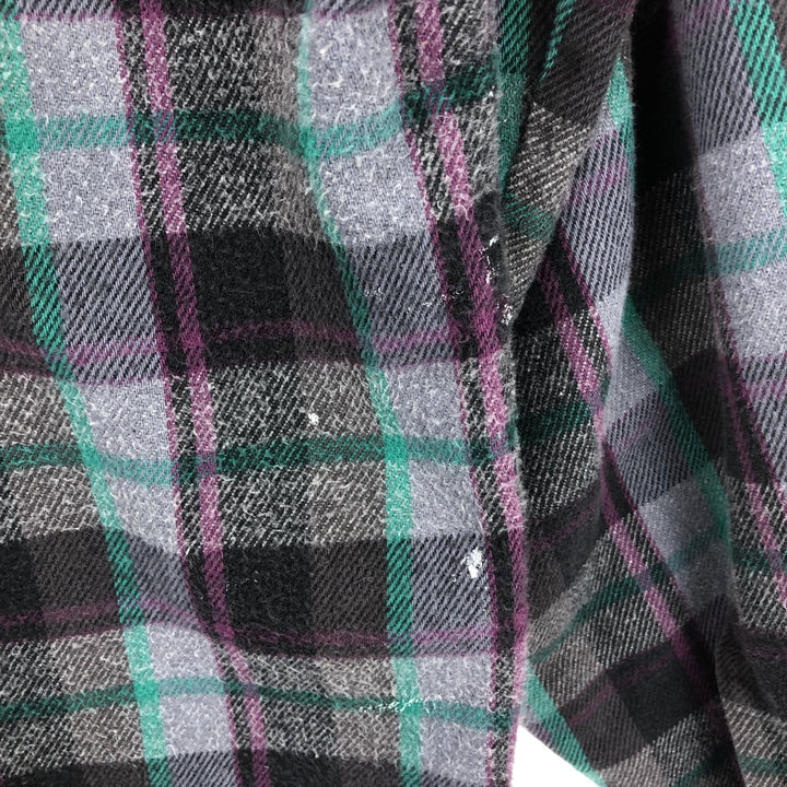 90'S Five Brother Long Sleeve Flannel Check Shirt Made in USA Men's XL Vintage /eaa422317