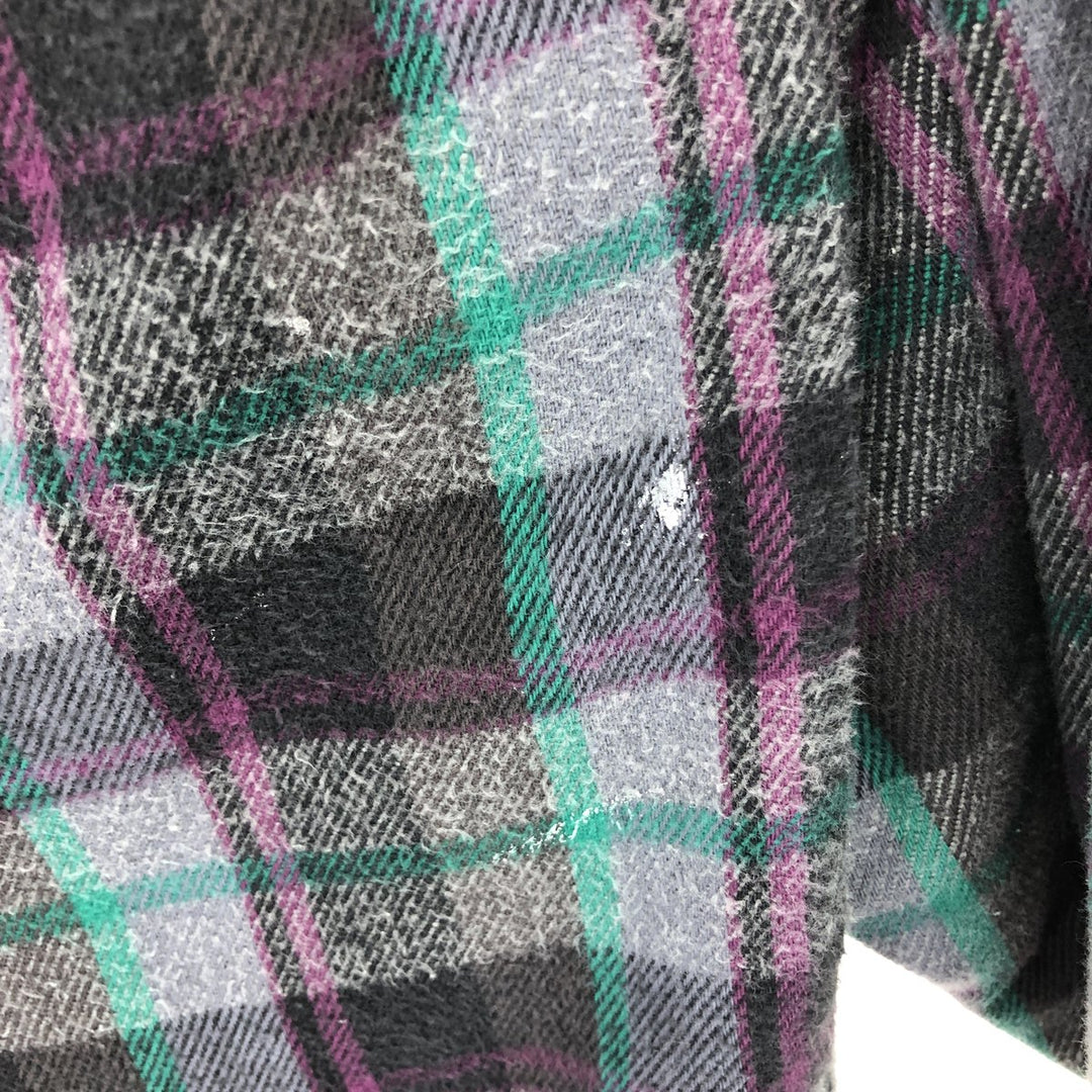 90'S Five Brother Long Sleeve Flannel Check Shirt Made in USA Men's XL Vintage /eaa422317