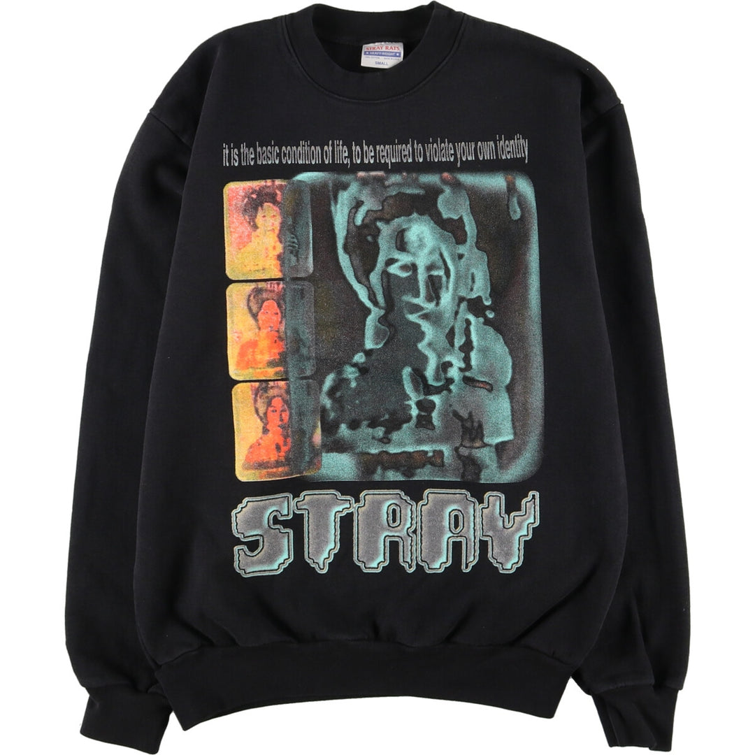 STRAY RATS Printed Sweatshirt, Made in USA, Men's S /eaa422361