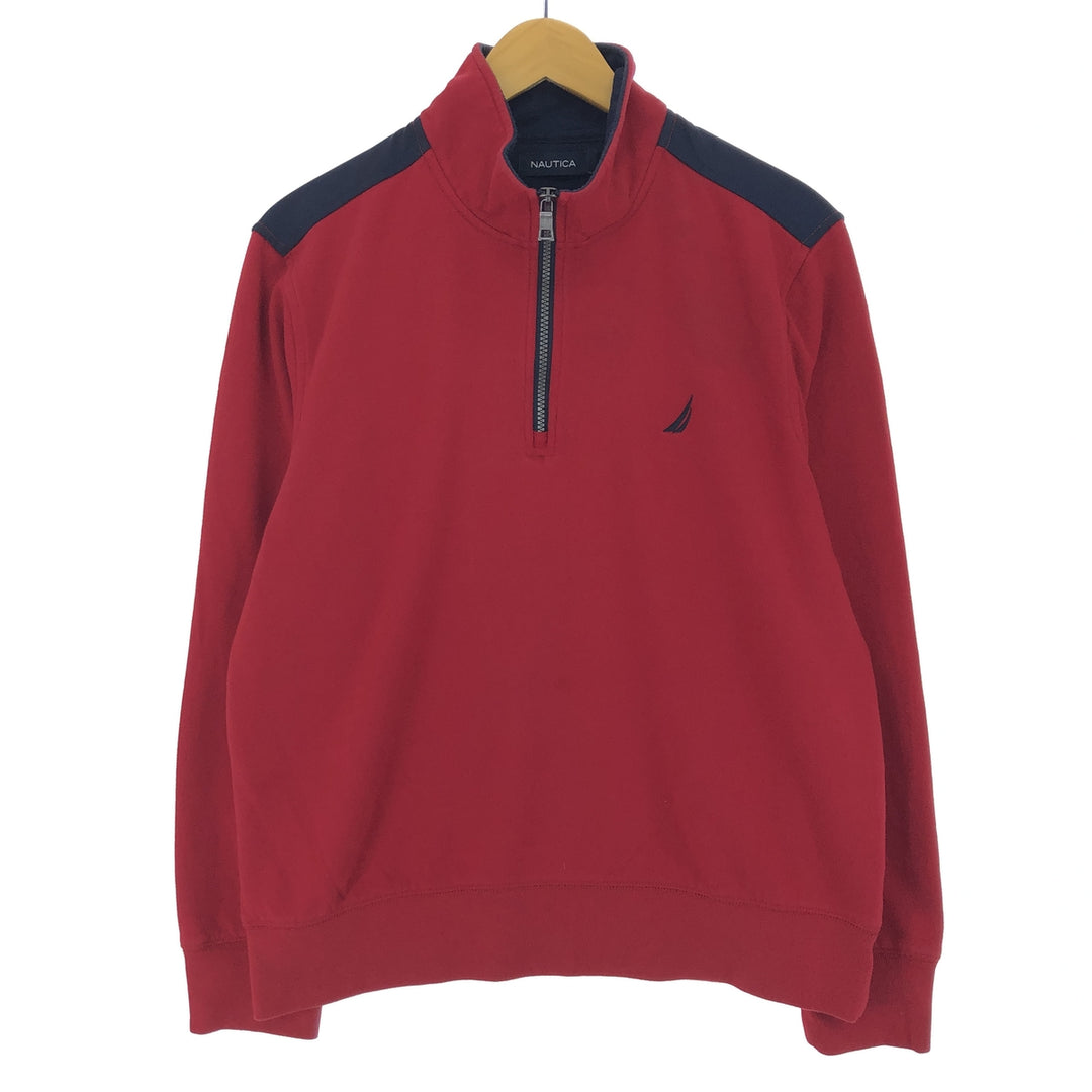 NAUTICA Half-Zip Sweatshirt, Trainer, Men's, M /eaa422511