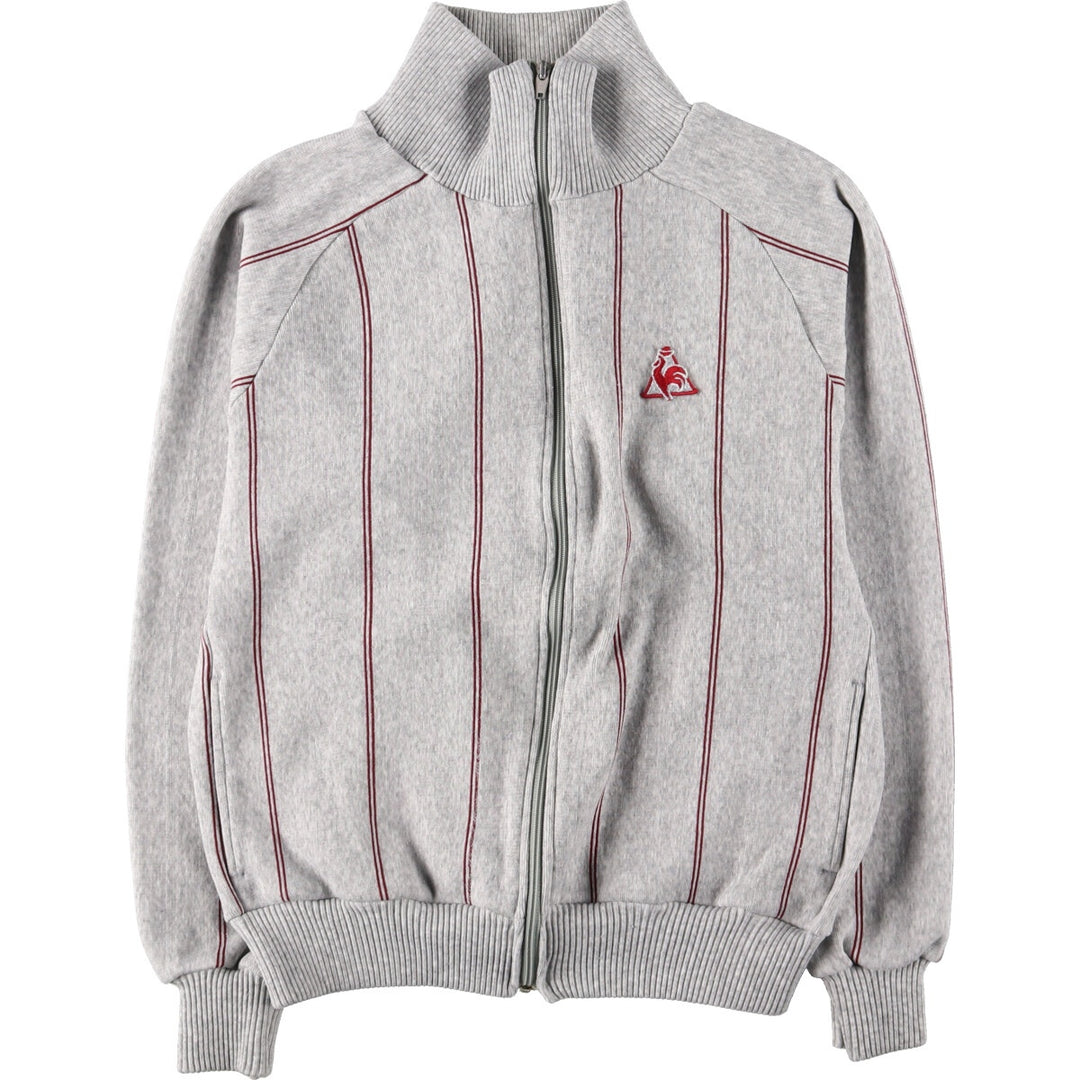 LE COQ SPORTIF Stripe Pattern Full Zip Sweatshirt Trainer Made in USA Men's M /eaa422533