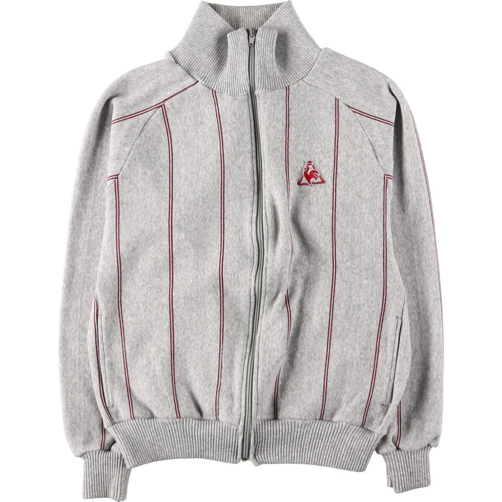 LE COQ SPORTIF Stripe Pattern Full Zip Sweatshirt Trainer Made in USA Men's M /eaa422533