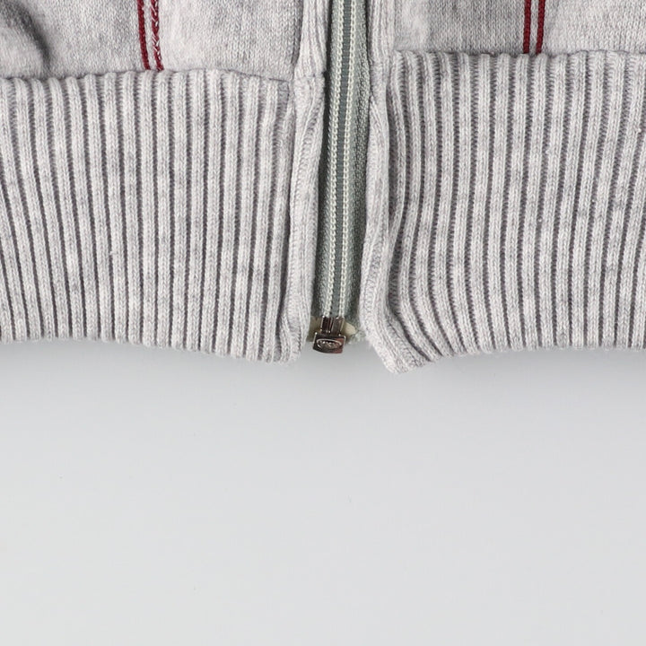 LE COQ SPORTIF Stripe Pattern Full Zip Sweatshirt Trainer Made in USA Men's M /eaa422533