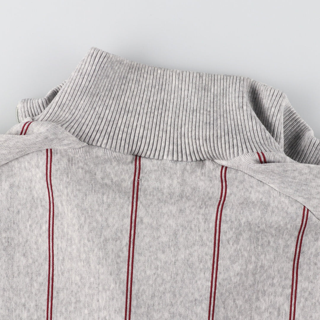 LE COQ SPORTIF Stripe Pattern Full Zip Sweatshirt Trainer Made in USA Men's M /eaa422533