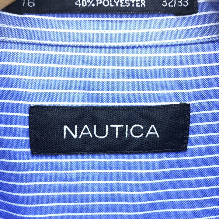 NAUTICA Long Sleeve Button Down Striped Shirt Men's L /eaa422635