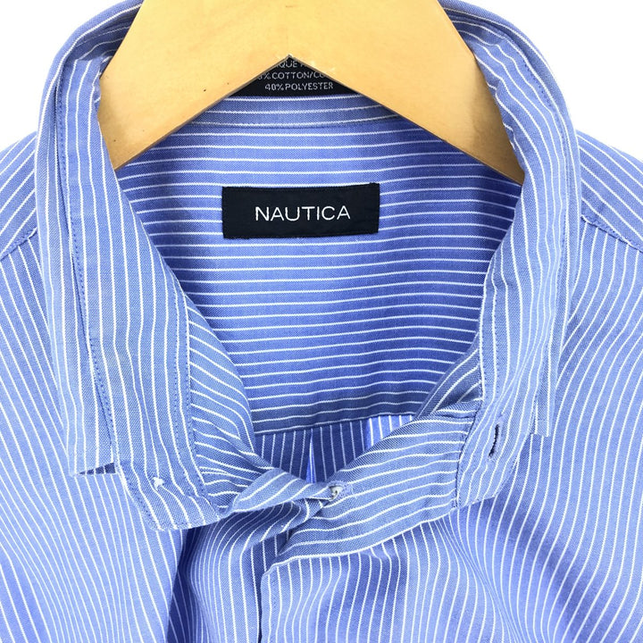 NAUTICA Long Sleeve Button Down Striped Shirt Men's L /eaa422635