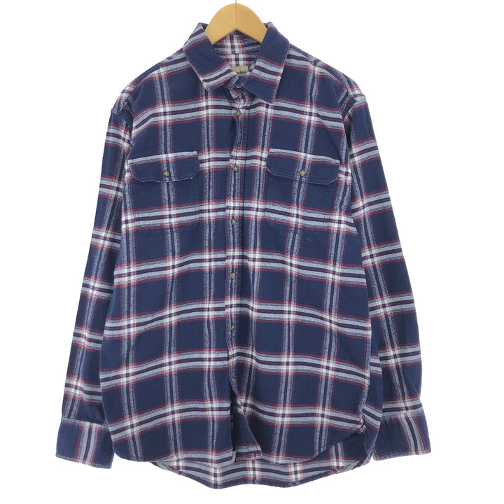 ST JOHN'S BAY Long Sleeve Heavy Flannel Check Shirt Men's XL /eaa422733