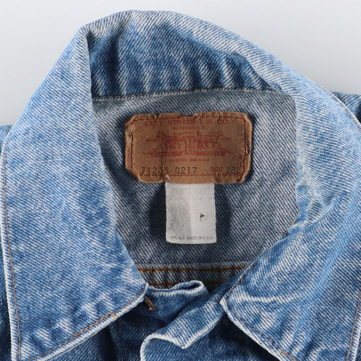 80'S Levi's 71205-0217 denim jacket, denim jacket, made in USA, men's M, vintage /eaa422784