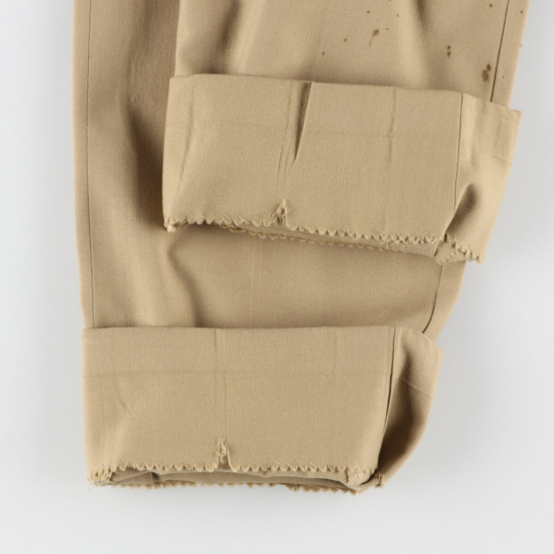 1960'S - Authentic US military dress pants/slacks, made in the USA, men's size W31, vintage unclear Beige type Vintage Second Hand