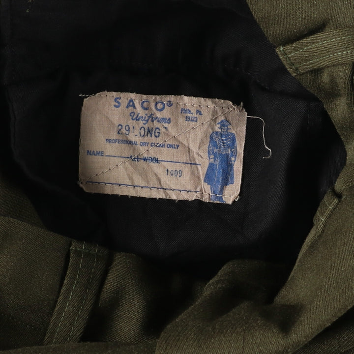 ~1950'S USMC genuine US military dress pants, wool slacks, made in USA, size 29 LONG, women's L equivalent, vintage /eaa422809