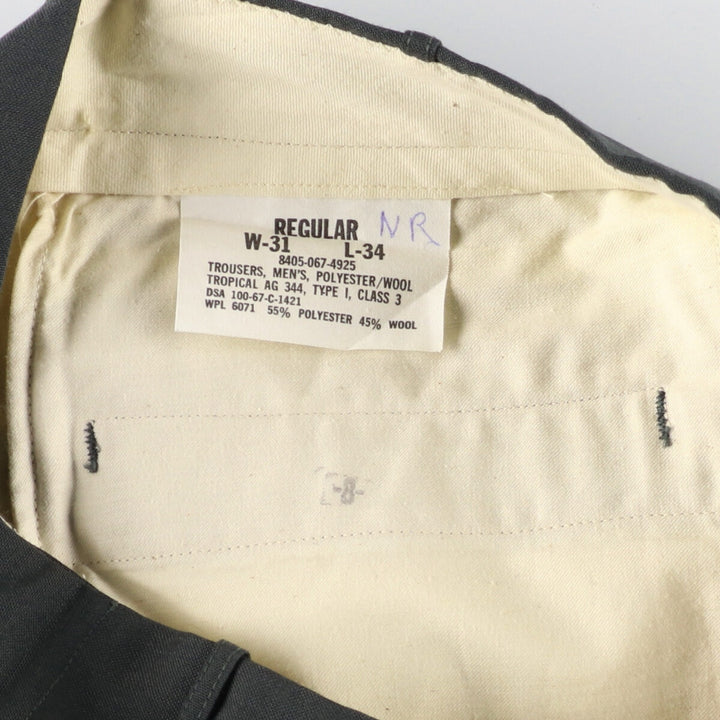 1960'S US military dress pants, slacks, made in USA, W31L34, men's w31 equivalent, vintage /eaa422811