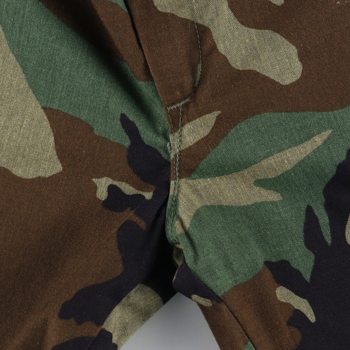 Civilian SAFTBAK Camouflage Pattern Woodland Camo Military Cargo Pants Men's Size W29 unclear Khaki type sage green Vintage Second Hand