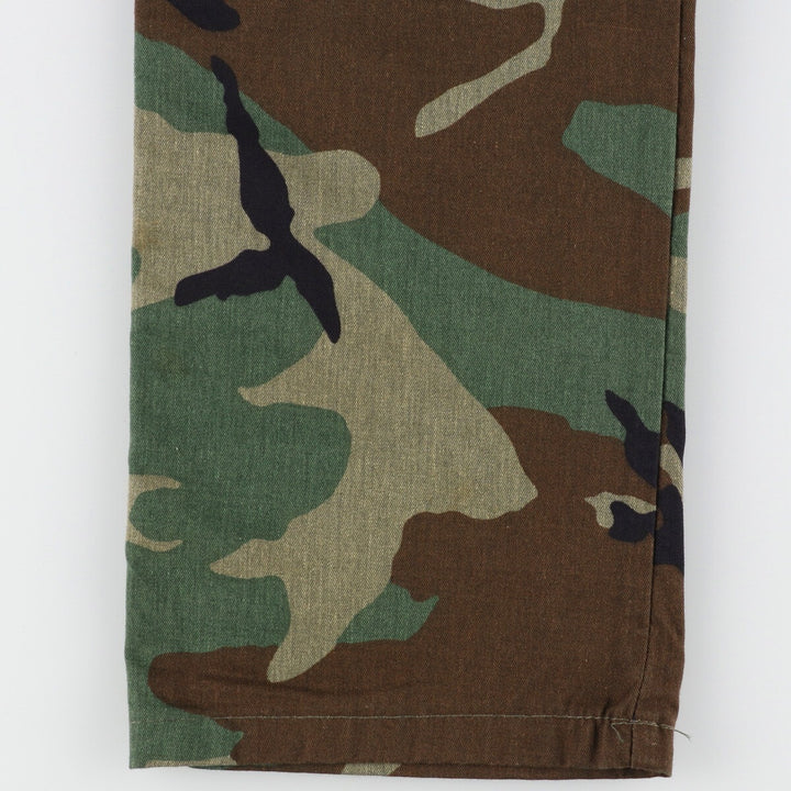 Civilian SAFTBAK Camouflage Pattern Woodland Camo Military Cargo Pants Men's Size W29 unclear Khaki type sage green Vintage Second Hand