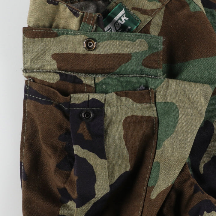 Civilian SAFTBAK Camouflage Pattern Woodland Camo Military Cargo Pants Men's Size W29 unclear Khaki type sage green Vintage Second Hand