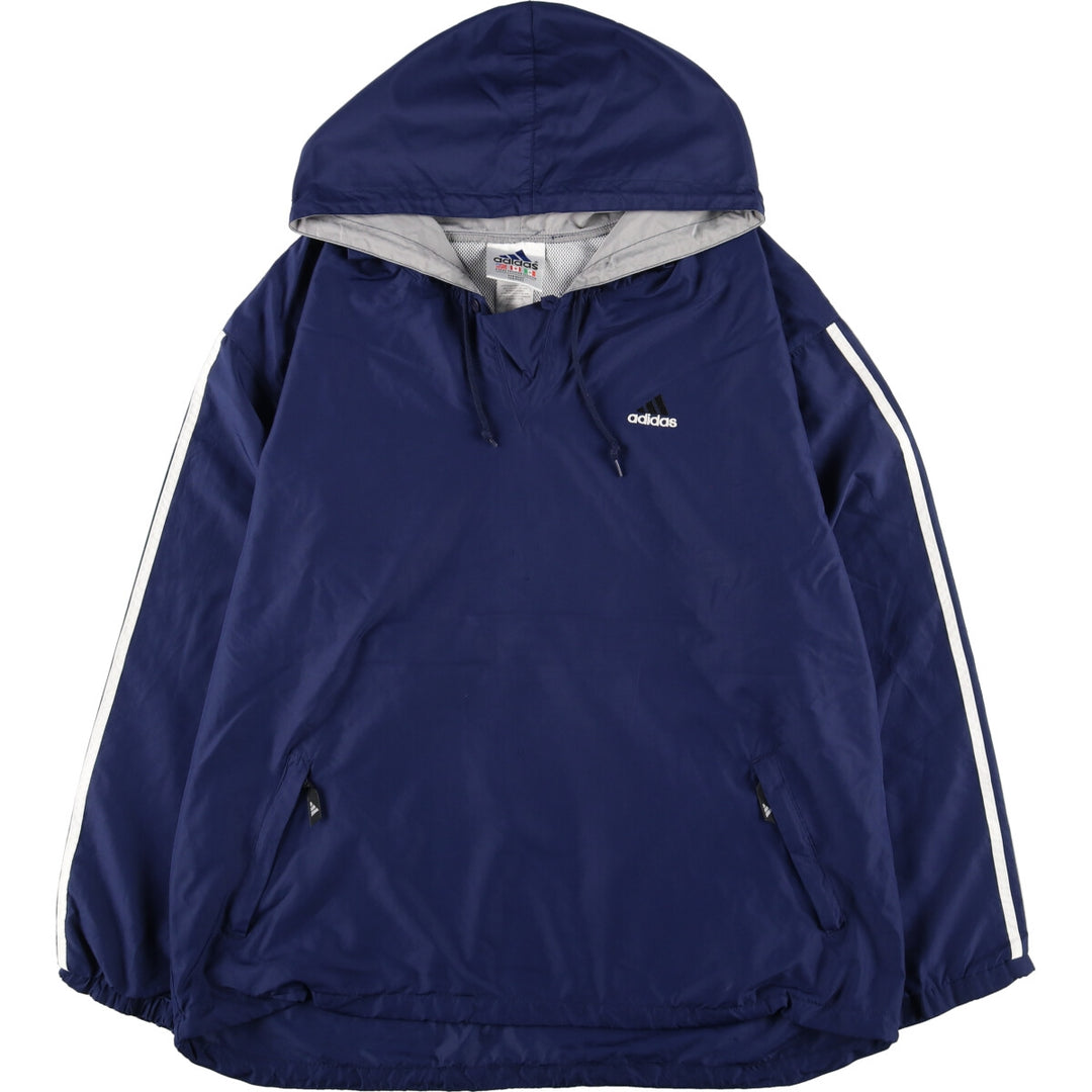 90'S Adidas Hooded Warm-up Pullover Men's XL Vintage /eaa422870