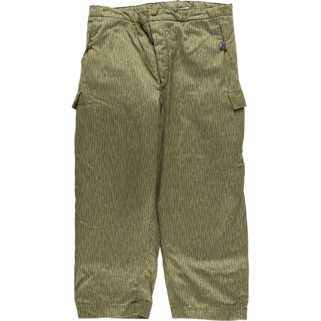 East German Army Camouflage Pattern Raindrop Camo Padded Military Cargo Pants Men's W41 Vintage /eaa422999
