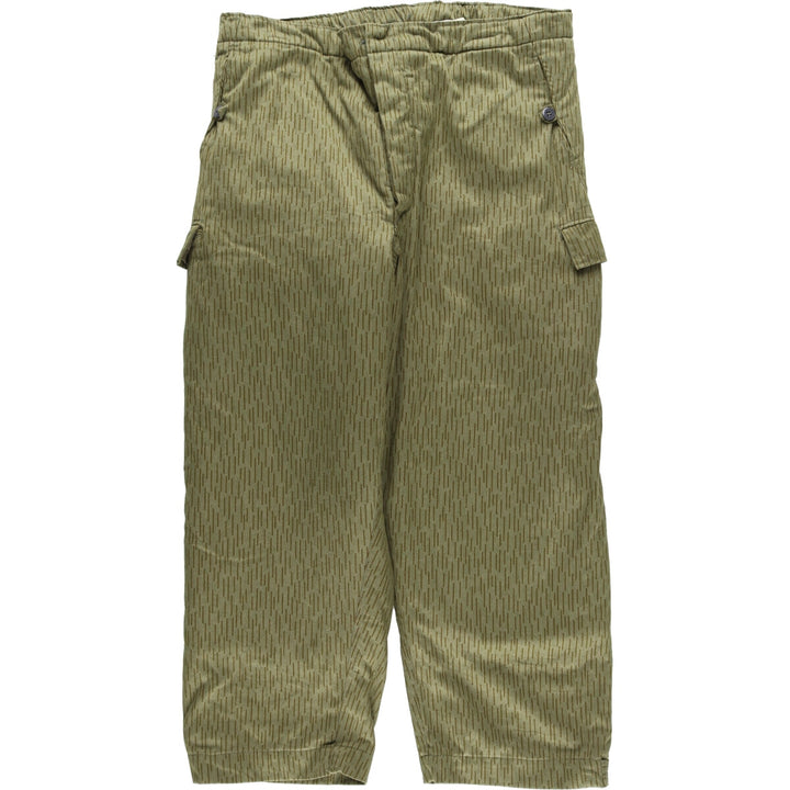 East German Army Camouflage Pattern Raindrop Camo Padded Military Cargo Pants Men's W41 Vintage /eaa422999
