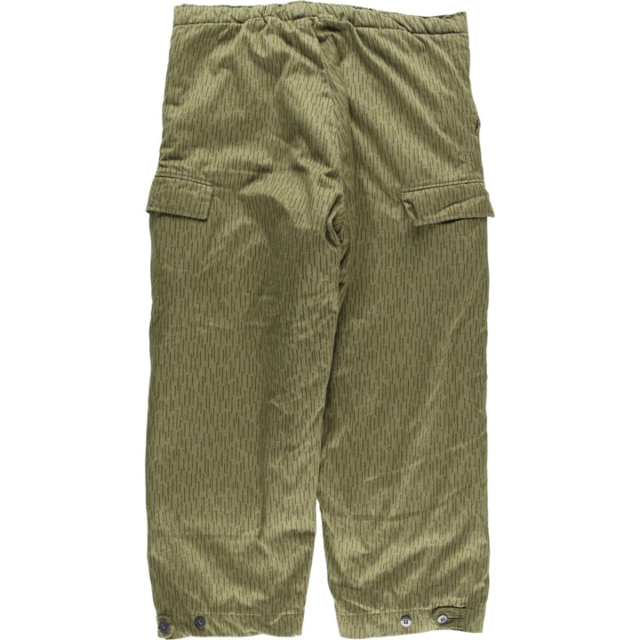 East German Army Camouflage Pattern Raindrop Camo Padded Military Cargo Pants Men's W41 Vintage /eaa422999