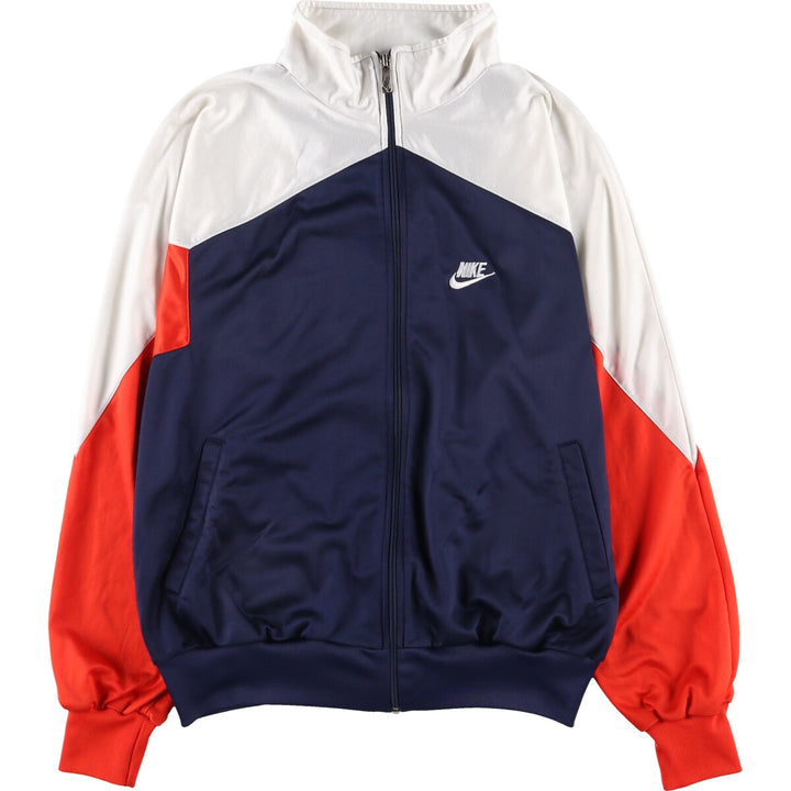 80'S Nike Navy Tag Jersey Track Jacket Men's L Vintage /eaa423020